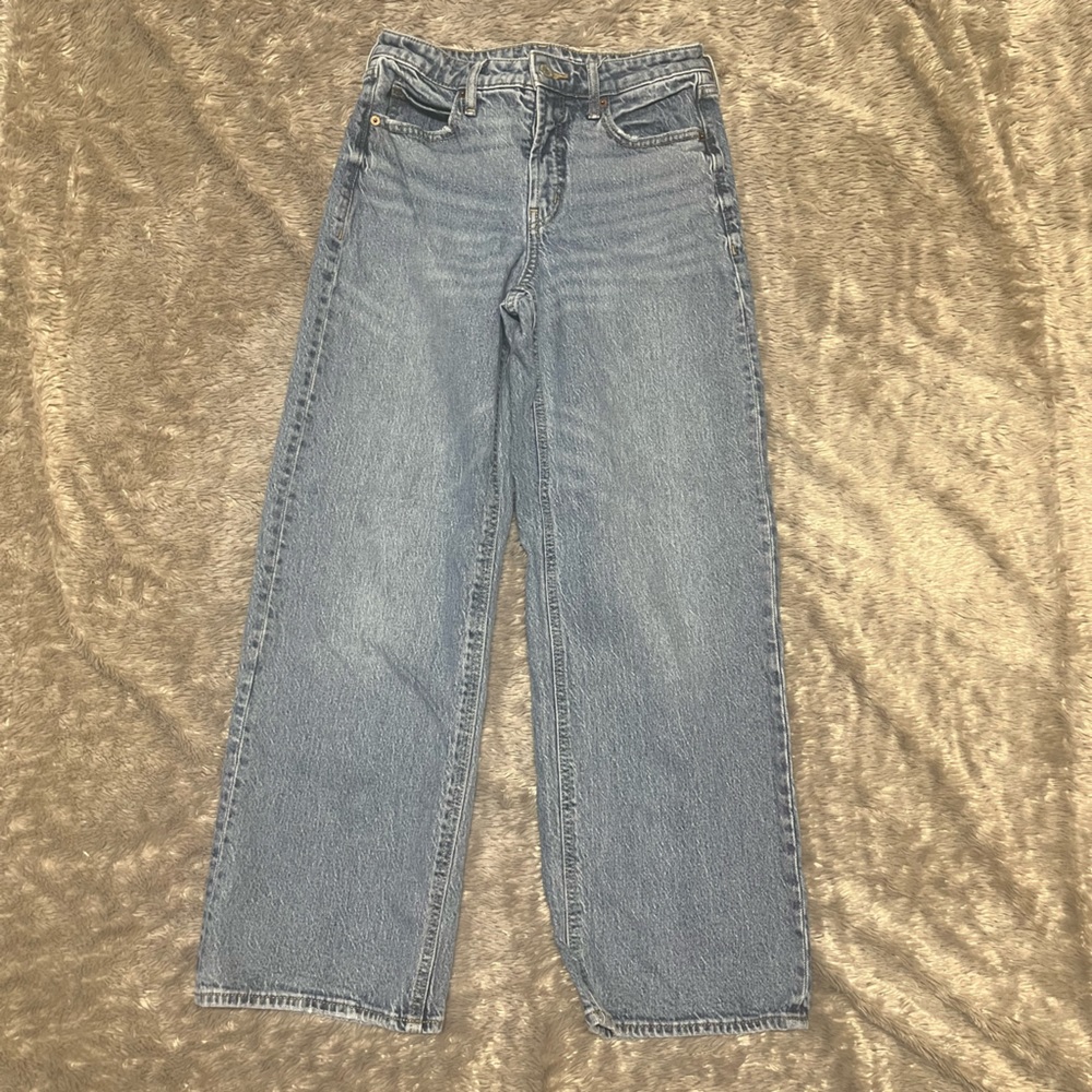 Old navy sky high wide leg jean